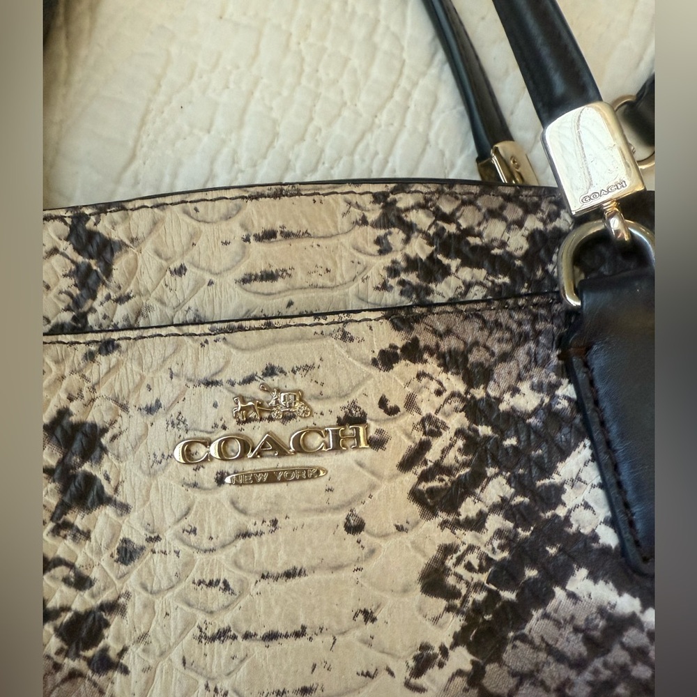 Snakeskin feel coach purse???👜 oh my gosh!